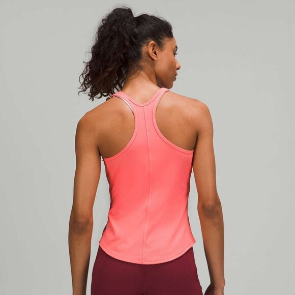 Lululemon Base Pace Ribbed Tank Top Raspberry Cream- Size 6 (2022) - Picture 4 of 11